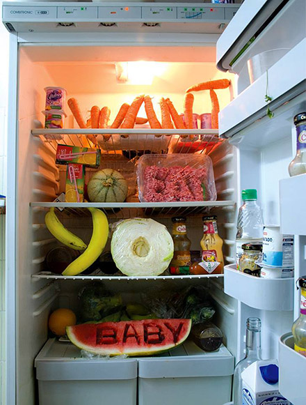 冷蔵庫の食材を使ったサプライズなプロポーズ