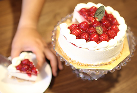 洋菓子店カサミンゴー　木苺スフレチーズケーキ　一番美味しい状態で食べるコツ