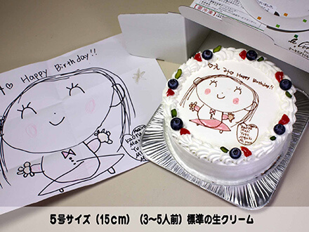 誕生日のサプライズに 似顔絵ケーキ Happy Birthday Project