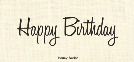 Honey Script　フォント