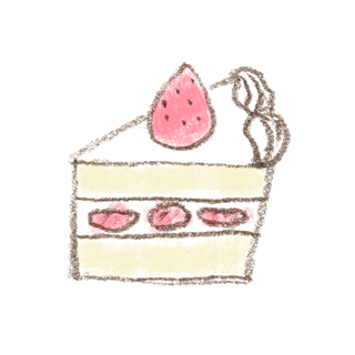 ショートケーキのトイラスト