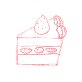 ショートケーキのイラスト