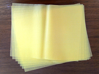 フラワーポムの作り方　お花紙で作るペーパーポンポン　黄色　使う枚数