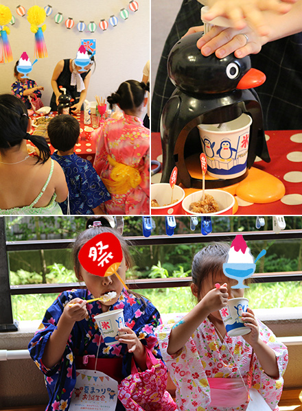 かき氷　夏祭り・縁日テーマのパーティー演出　お誕生会　キッズパーティー