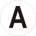 三角フラッグ用のアルファベット素材　ゴシック体フォント