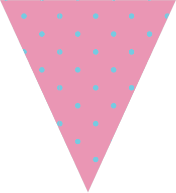 ガーランド素材 ピンク ドット パーティーフラッグ PARTY FLAG