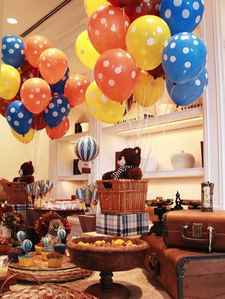 クラシックな気球・バルーンをテーマにしたホームパーティー演出アイデア