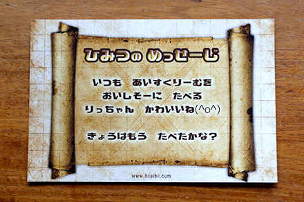 秘密のメッセージカード-2枚目　海賊テーマのお誕生日パーティー　アクティビティー　レクリエーション