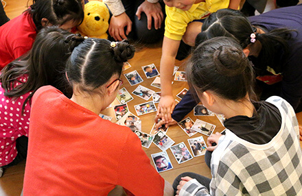 プーさんをテーマにした子供のお誕生会のパーティー演出（飾り付け）