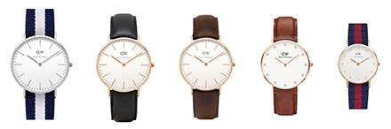 ダニエルウェリントン腕時計　サイズの種類　ペアで持てる人気の腕時計