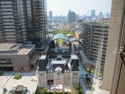 ウェスティン東京ホテル室内からの景色