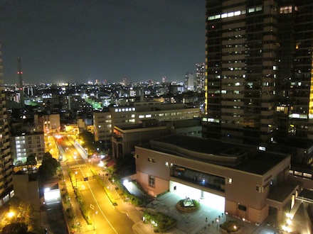 ウェスティンホテル　部屋からの夜景