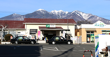 小淵沢駅に到着　星野リゾート リゾナーレ八ヶ岳