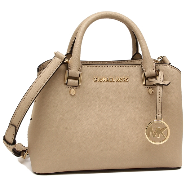 マイケルコース バッグ MICHAEL KORS SAVANNAH SM SATCHEL レディース ハンドバッグ ショルダーバッグ 無地 BISQUE