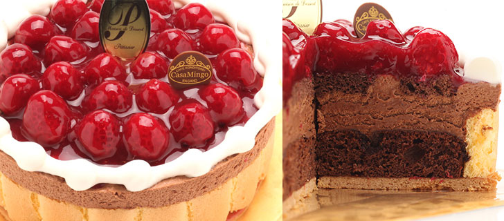 最高級洋菓子 ヴァルトベーレ 木苺チョコレートケーキ