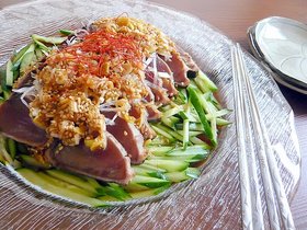 韓国風　カツオのたたき   クックパッド厳選パーティー料理レシピ