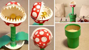 【マリオ風パーティー演出アイデア】パックンフラワーの２段トレーを作ってみた！