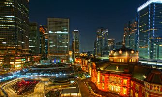 東京駅の夜景