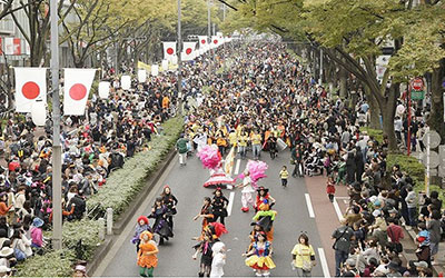 原宿表参道ハローハロウィ‐ン　パンプキンパレード