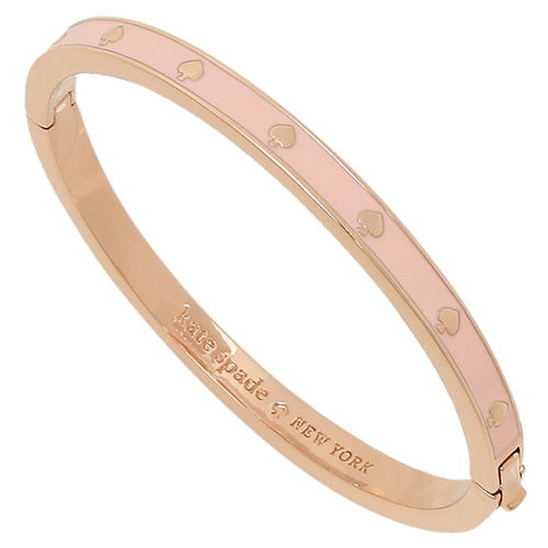 ケイトスペード バングル「ENAMEL HINGED BANGLE BRACELET PINK」