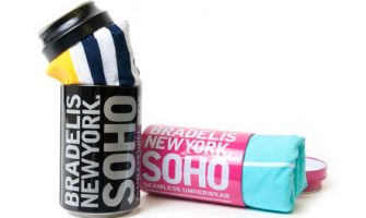 ジュース缶に入ったボクサーパンツのギフト「BRADELIS NewYork. SOHOブラデリスニューヨークソーホー」