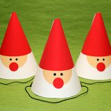 サンタクロースコーンハットの作り方