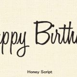 Happy Birthdayの文字に合う！イイ感じな手書き欧文フォント