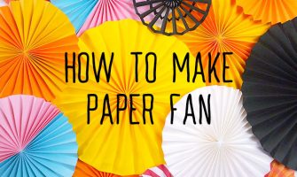 色画用紙を使ってペーパーファンを作ってみよう！