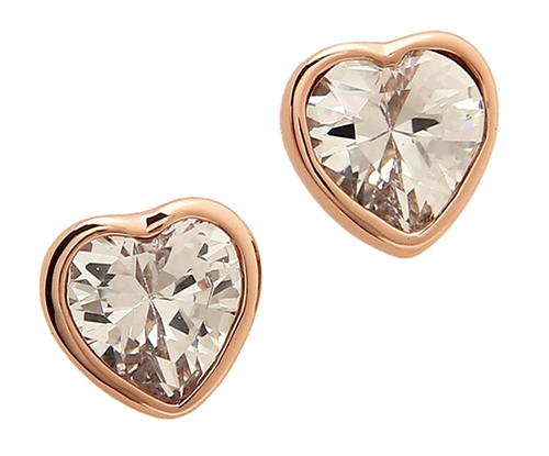 ケイトスペード ピアス「ROMANTIC ROCKS STUDS CLEAR/ROSE GOLD」