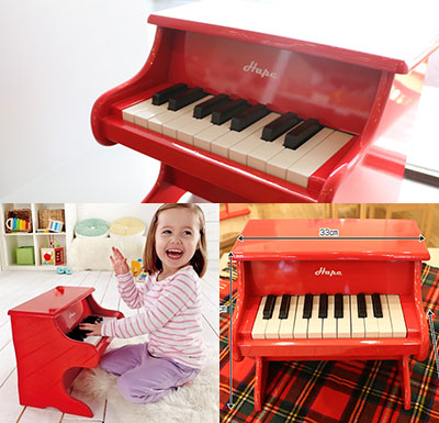 子供のピアノ「Hape プレイフルピアノ(木製)」