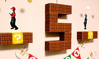 マリオブラザーズをテーマにした5歳の男の子の誕生日