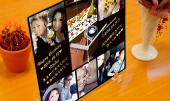 【思い出の写真で作る】写真のフォトパネル時計(おまかせ版) 彼氏のサプライズプレゼント