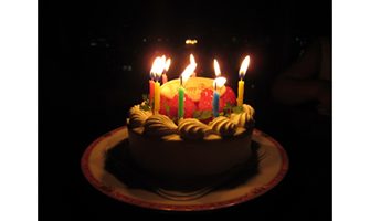 バースデーケーキ ローソク付き １の写真 無料で使える 誕生日のフリー素材 商用利用 加工可 Happy Birthday Project