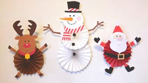 第27回｜スノーマンペーパーファンの作り方＜クリスマス演出手作りアイデア＞