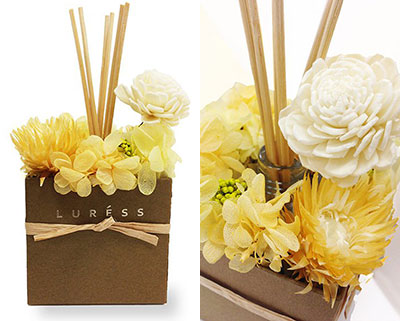 ディフューザー【黄色系】 byLURESS FLOWERS 3000円以内プレゼント 女性