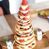 パンケーキタワーの作り方〜パンケーキで作るクリスマスツリー