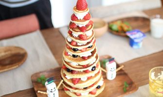 パンケーキタワーの作り方〜パンケーキで作るクリスマスツリー！