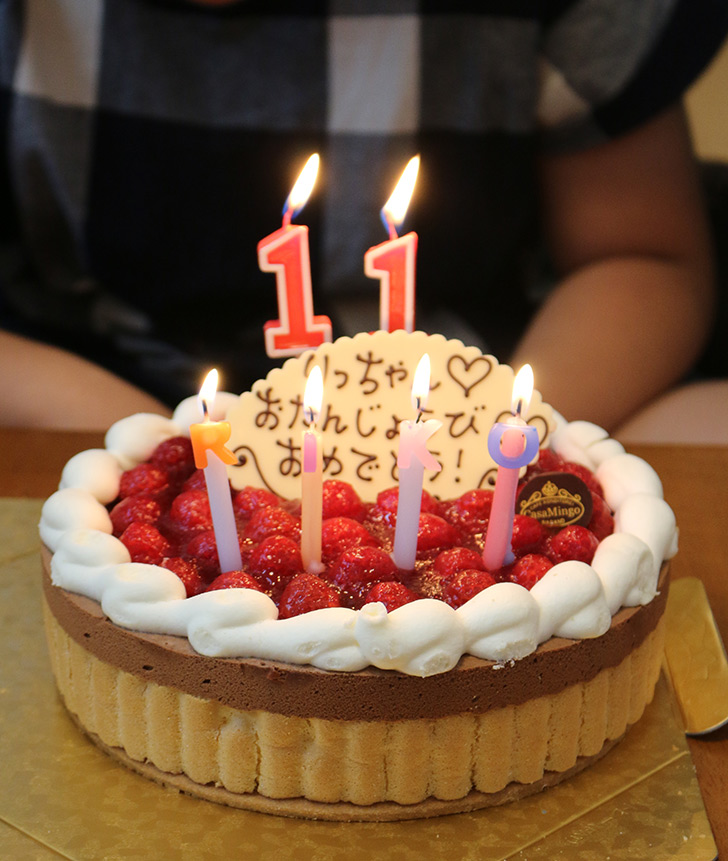 カサミンゴー　チョコレートケーキ　バーガーショップ（モスバーガー風）をテーマにした子供の誕生日パーティー演出