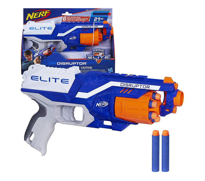 お家の中でシューティングが楽しめるオモチャ「NERF（ナーフ）」