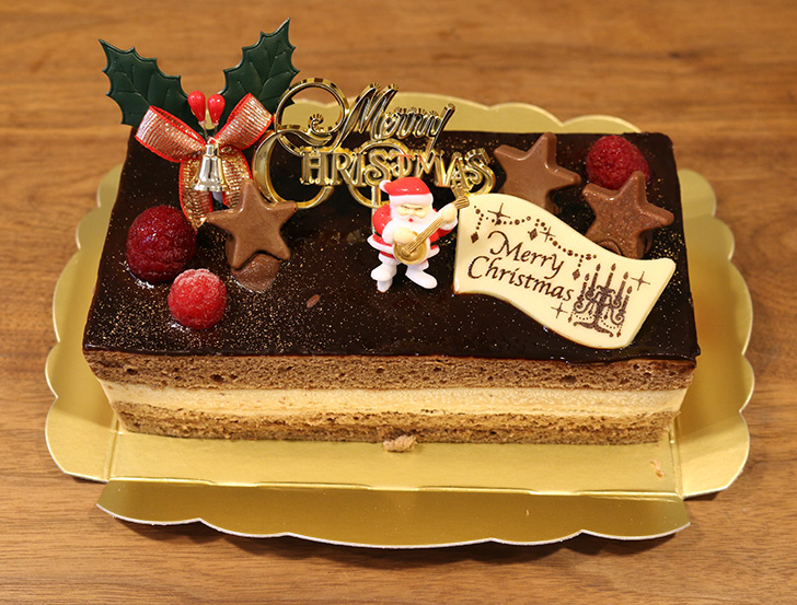 cake.jpのクリスマスケーキ　バニラとチョコの極上ブッシュ・ド・ノエル