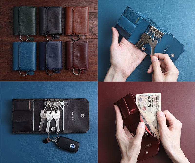 紛失防止タグ付き！「LIFE POCKET Key Wallet Mini」