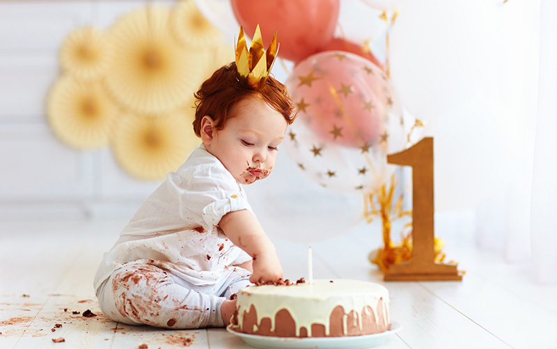 1歳の誕生日ケーキ