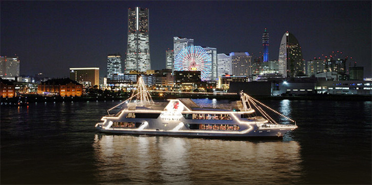 船上夜景クルージングディナー＆ランチでサプライズ！〈東京湾・横浜・神戸〉