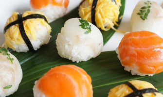 お祝いに華やかな一皿を「手まり寿司」の作り方