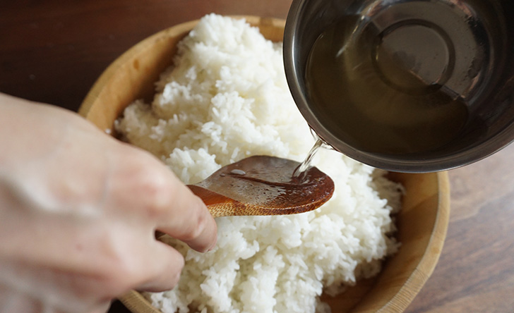 手まり寿司　作り方　レシピ　酢飯の作り方