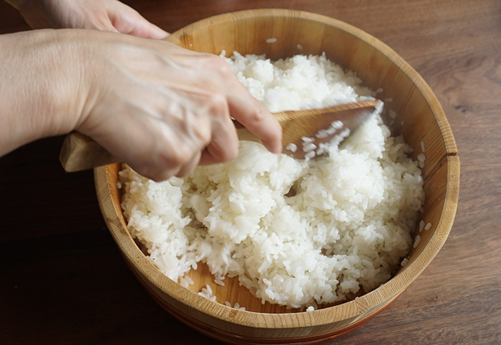 手まり寿司　作り方　レシピ　酢飯の作り方