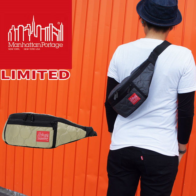 定番人気のカジュアルバッグブランド「Manhattan Portage〜Quilting Fabric Alleycat Waist Bag」