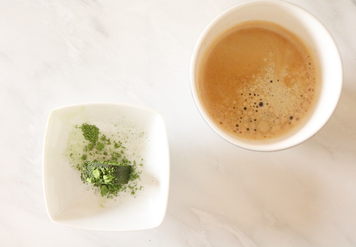 出雲抹茶ショコラテリーヌ　コーヒーのお供