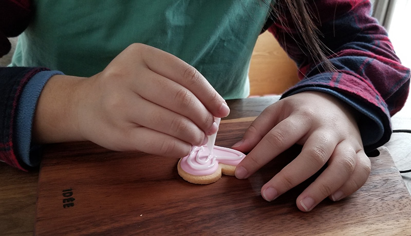 バレンタインの手作り代行アイシングキット