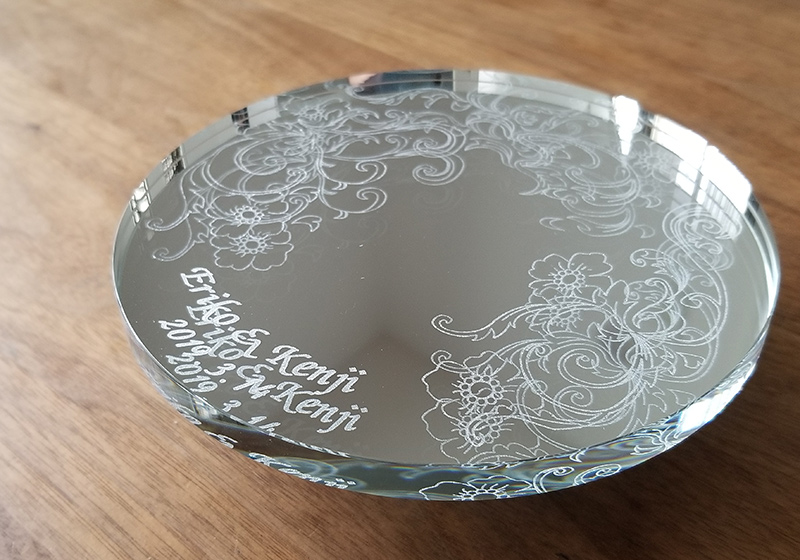 プロポーズ・シンデレラのガラスの靴 桜ピンク　ディスプレイ専用のクリスタルミラースタンド　 商品レビュー　口コミ　感想